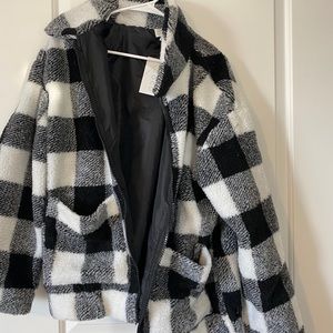 Buffalo Plaid Sherpa Jacket
